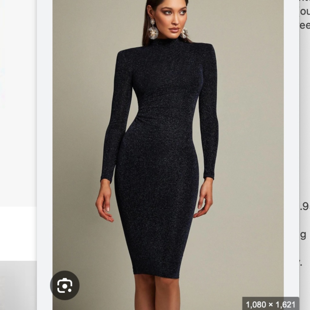 NWOT, NOOKIE NOVA MIDI DRESS - GUNMETAL, SZ M, MSRP $269.95 On Website Now